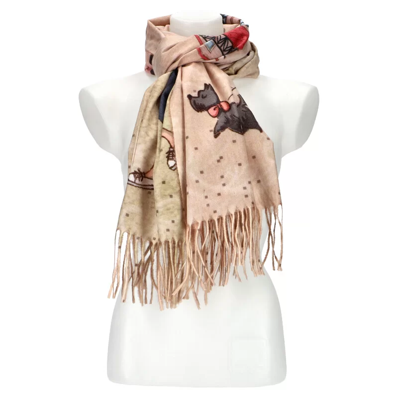 Woman winter scarf WJ14537 - APRICOT - ModaServerPro